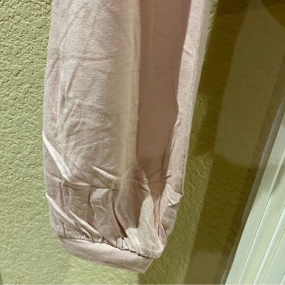 BP Nordstrom‎ Crop Wrap front top in pink smoke size small NWT - Picture 4 of 6